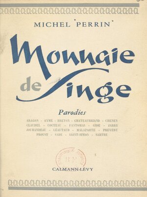 cover image of Monnaie de singe